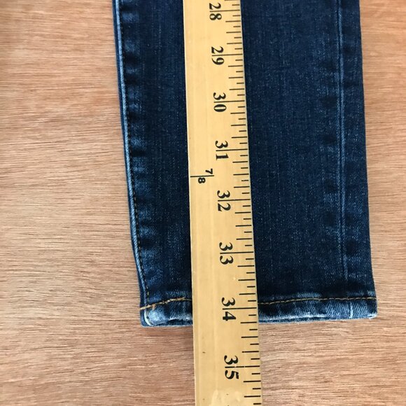 Azul by Moussy Skinny Jeans Women M Blue Mid Rise Medium Wash Stretch Preppy - Picture 6 of 12